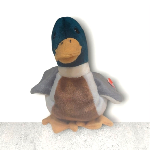 Retired Classic Beanie Babies "Jake" the Duck Mint Condition- Popular Must Have - Picture 2 of 9